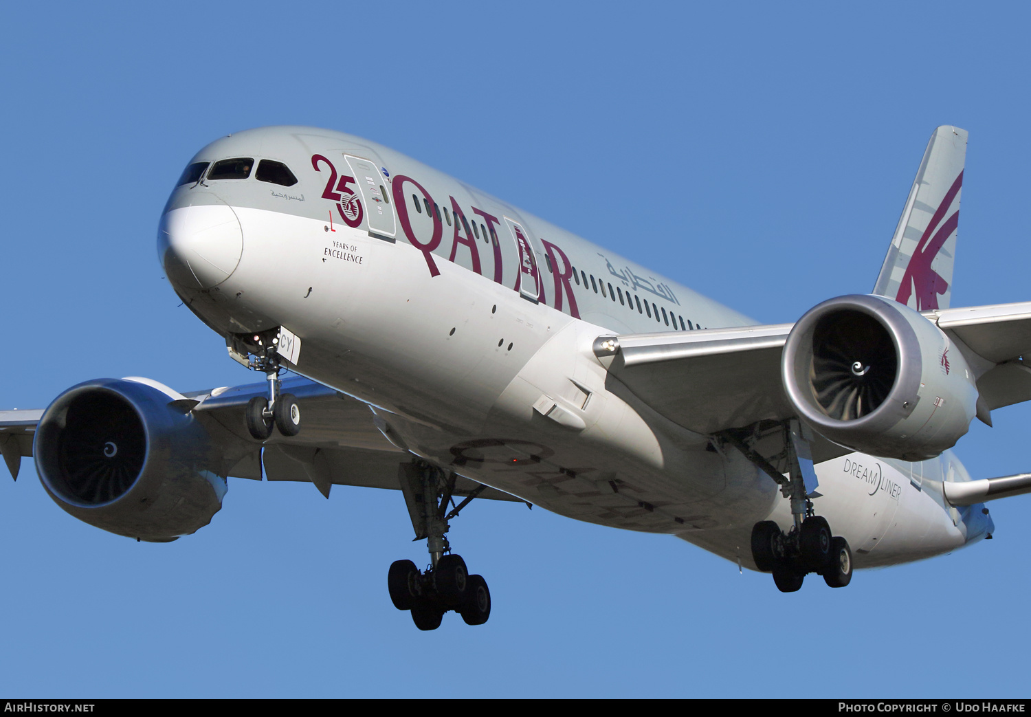 Aircraft Photo of A7-BCY | Boeing 787-8 Dreamliner | Qatar Airways | AirHistory.net #521723