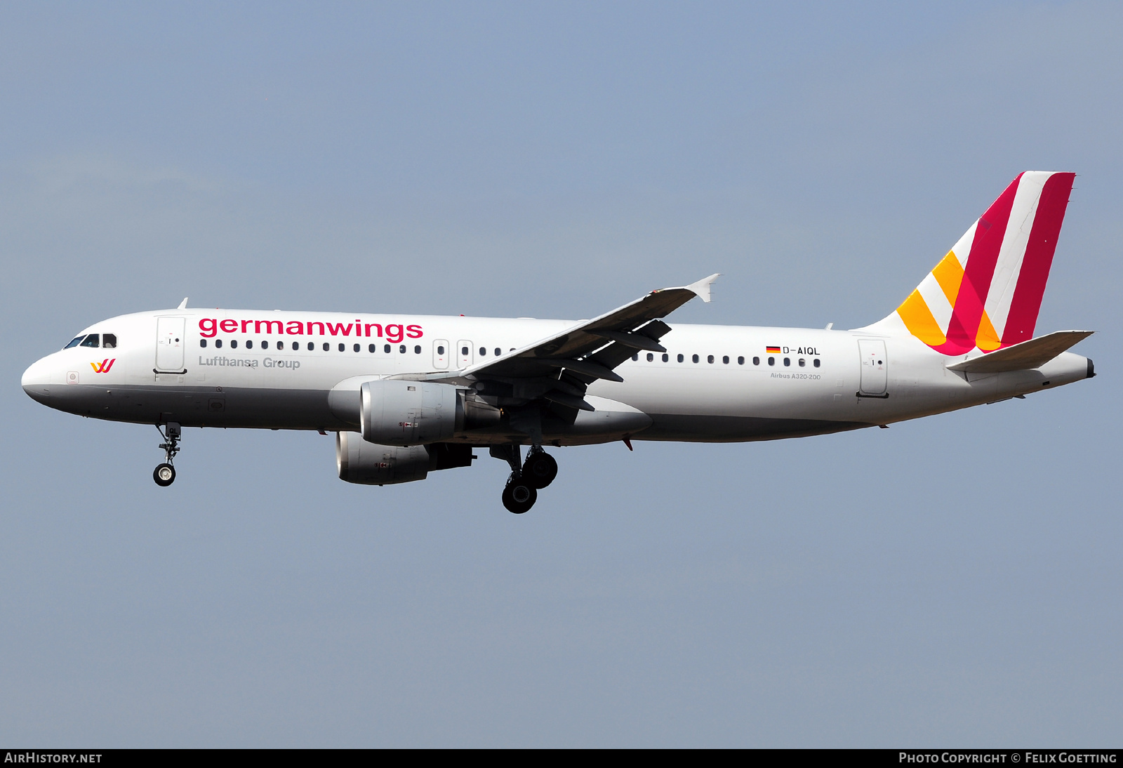 Aircraft Photo of D-AIQL | Airbus A320-211 | Germanwings | AirHistory.net #521728