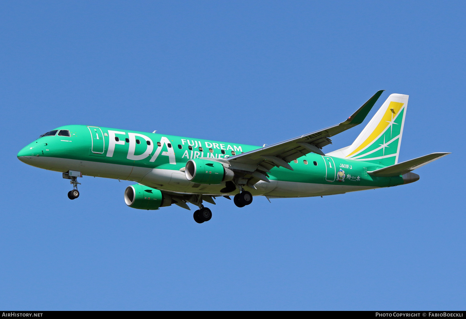 Aircraft Photo of JA11FJ | Embraer 175STD (ERJ-170-200STD) | FDA - Fuji Dream Airlines | AirHistory.net #521741