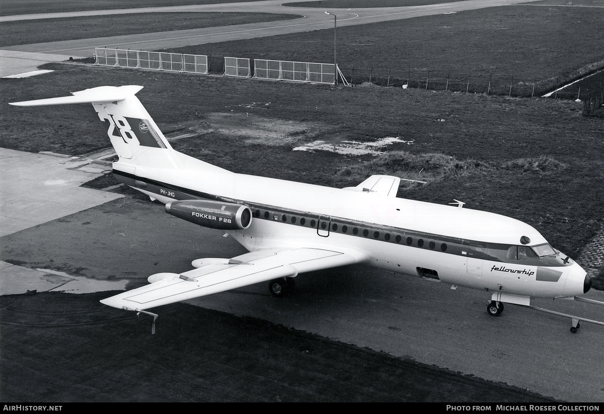 Aircraft Photo of PH-JHG | Fokker F28-1000 Fellowship | Fokker | AirHistory.net #521762