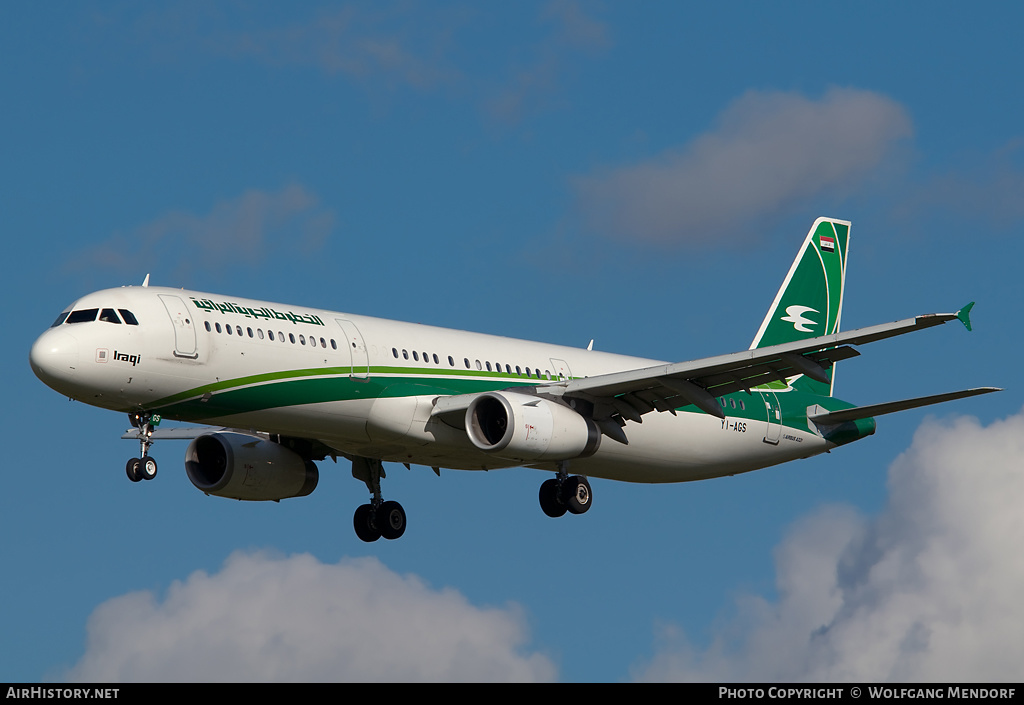 Aircraft Photo of YI-AGS | Airbus A321-231 | Iraqi Airways | AirHistory.net #521767