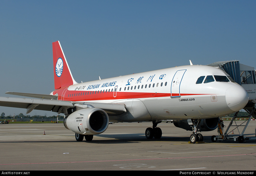 Aircraft Photo of B-6170 | Airbus A319-132 | Sichuan Airlines | AirHistory.net #521780