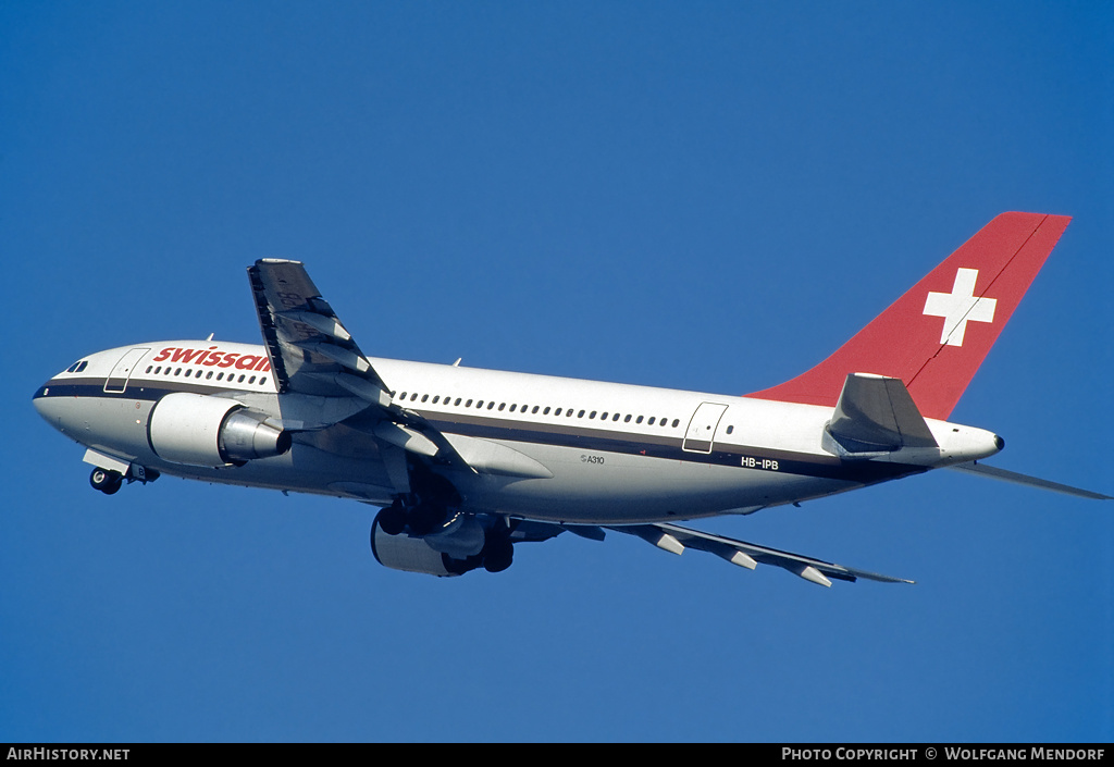 Aircraft Photo of HB-IPB | Airbus A310-221 | Swissair | AirHistory.net #521787
