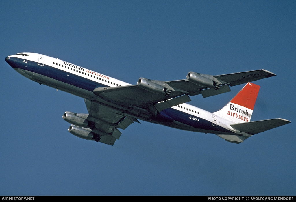 Aircraft Photo of G-APFJ | Boeing 707-436 | British Airtours | AirHistory.net #521788