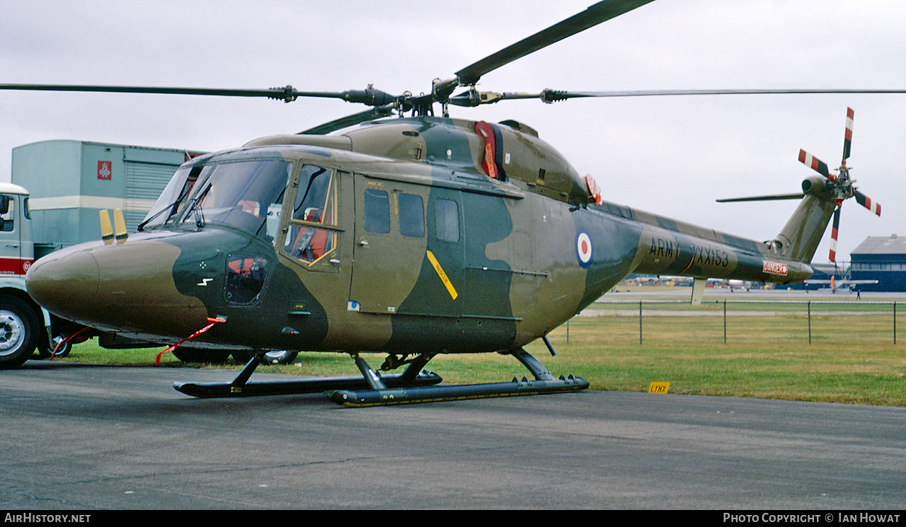 Aircraft Photo of XX153 | Westland WG-13 Lynx AH1 | UK - Army | AirHistory.net #521790
