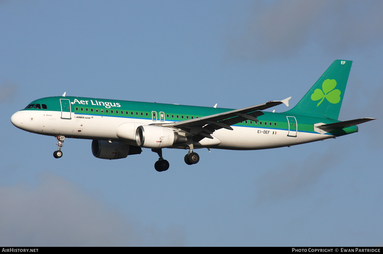 Aircraft Photo of EI-DEF | Airbus A320-214 | Aer Lingus | AirHistory.net #521837