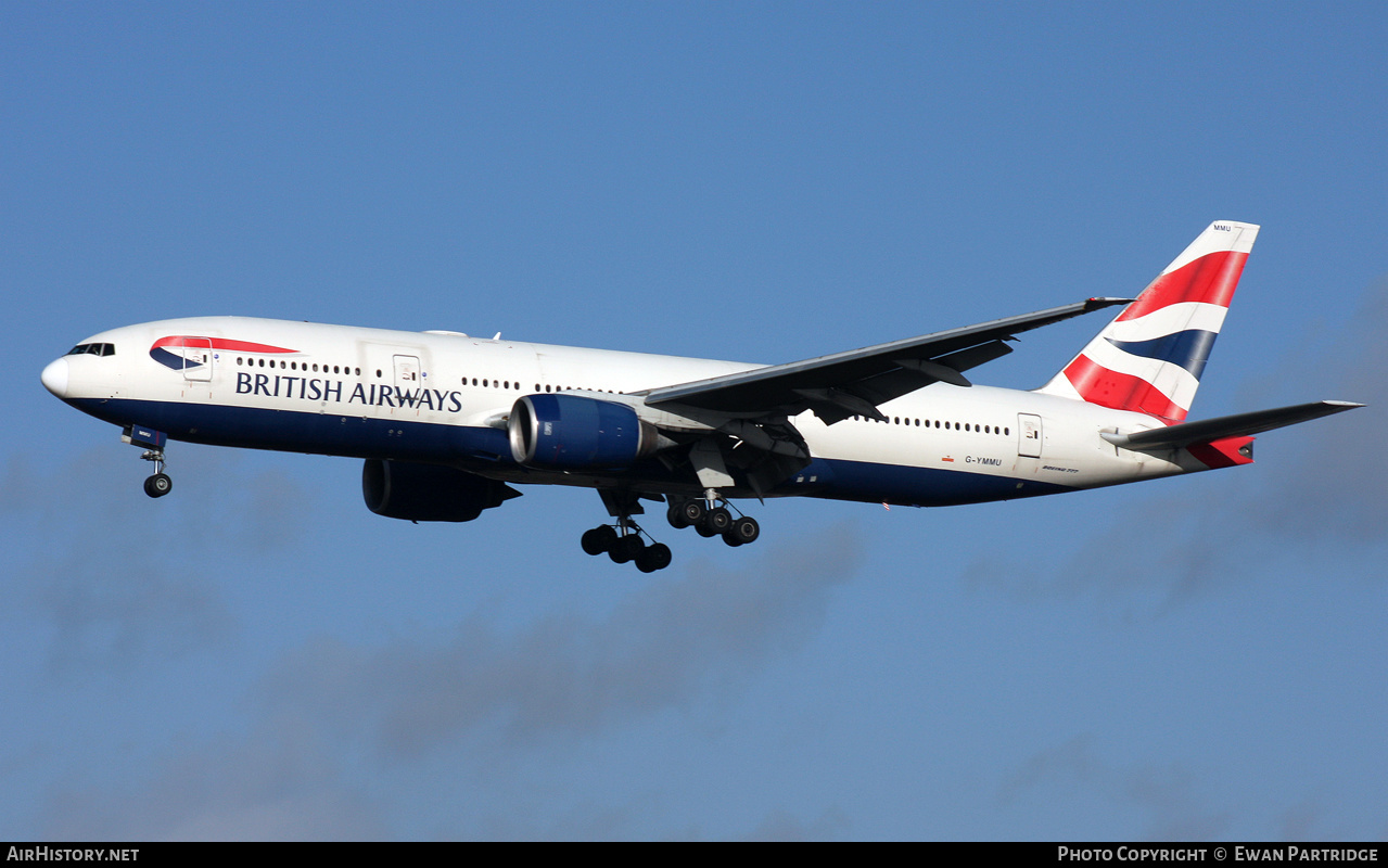 Aircraft Photo of G-YMMU | Boeing 777-236/ER | British Airways | AirHistory.net #521840