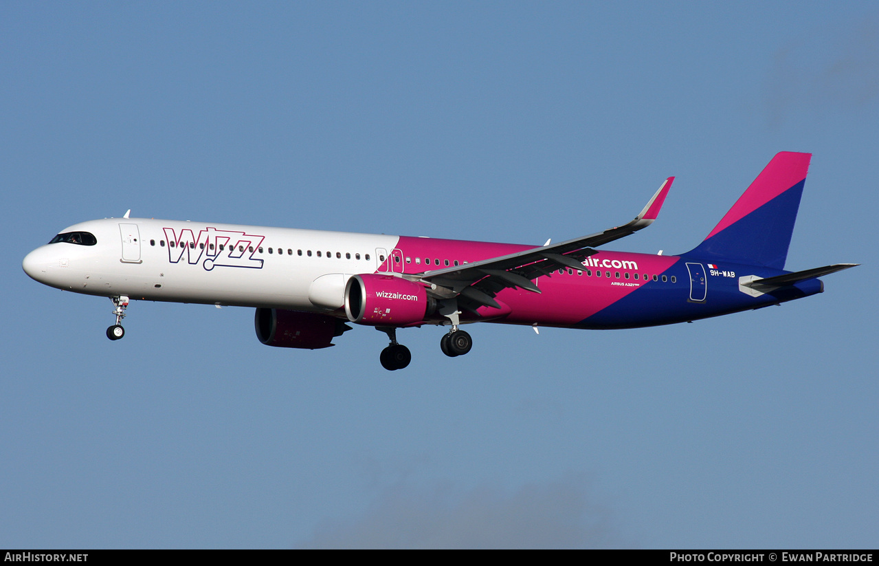 Aircraft Photo of 9H-WAB | Airbus A321-271NX | Wizz Air | AirHistory.net #521854