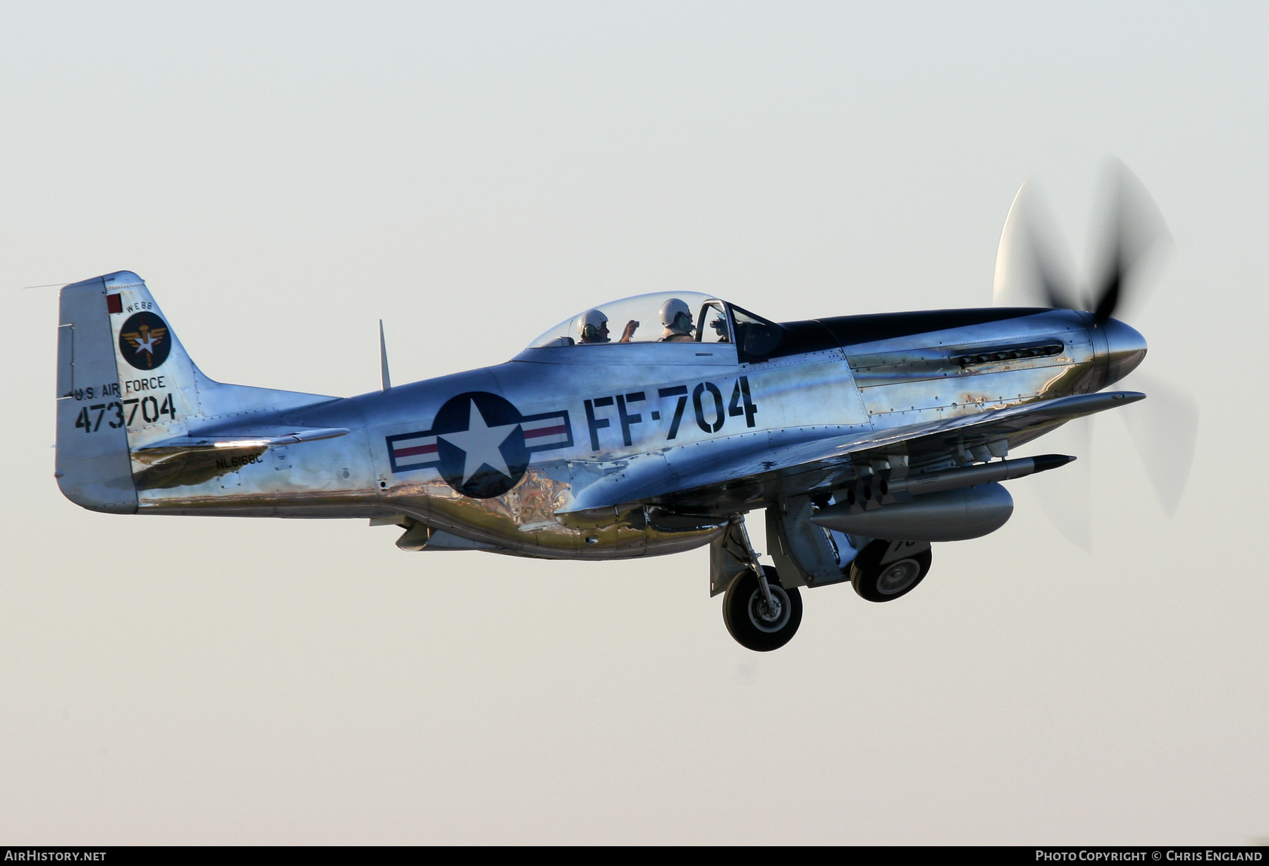 Aircraft Photo of N6168C / NL 6168C / 473704 | North American P-51D Mustang | USA - Air Force | AirHistory.net #521896
