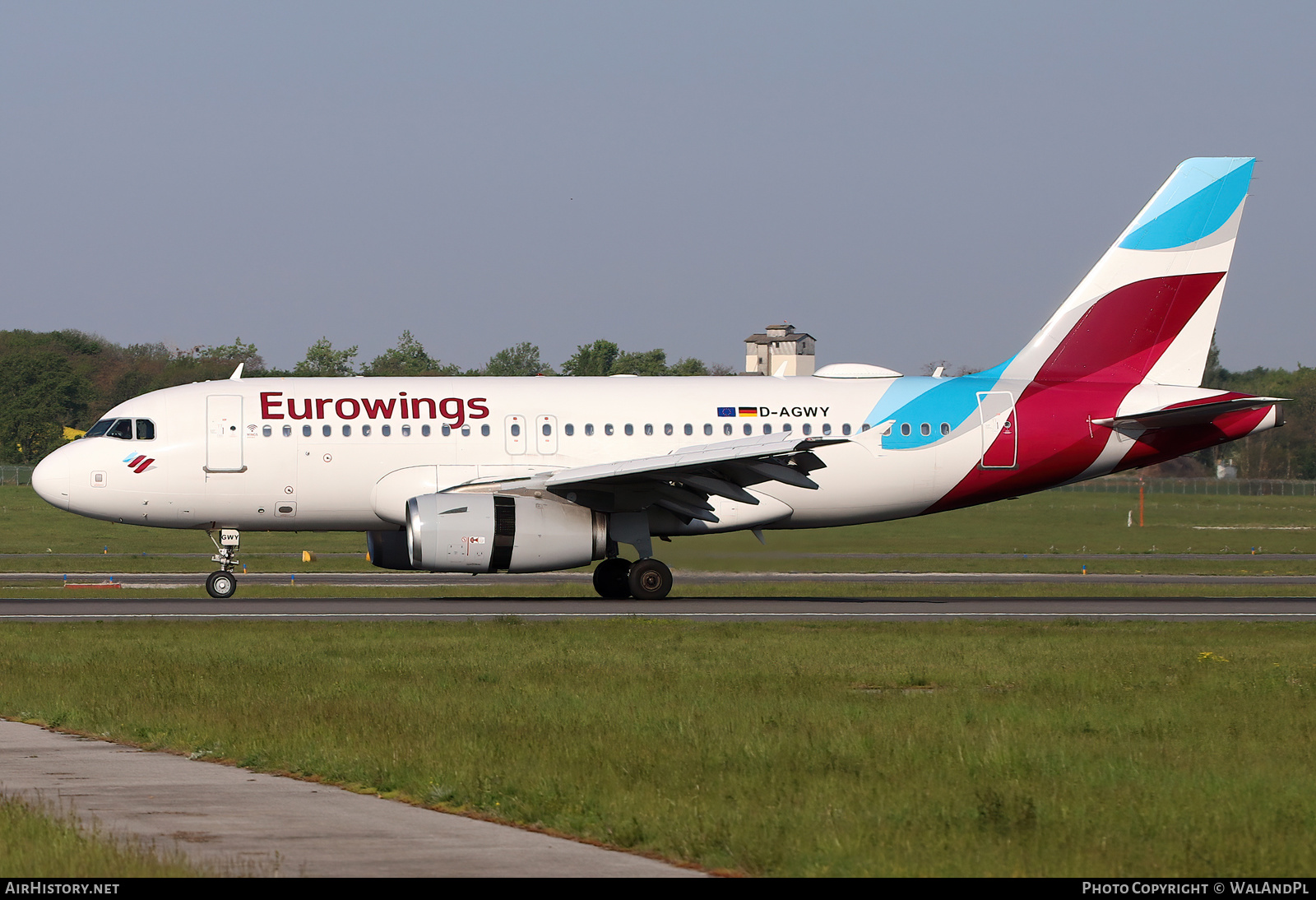 Aircraft Photo of D-AGWY | Airbus A319-132 | Eurowings | AirHistory.net #521920
