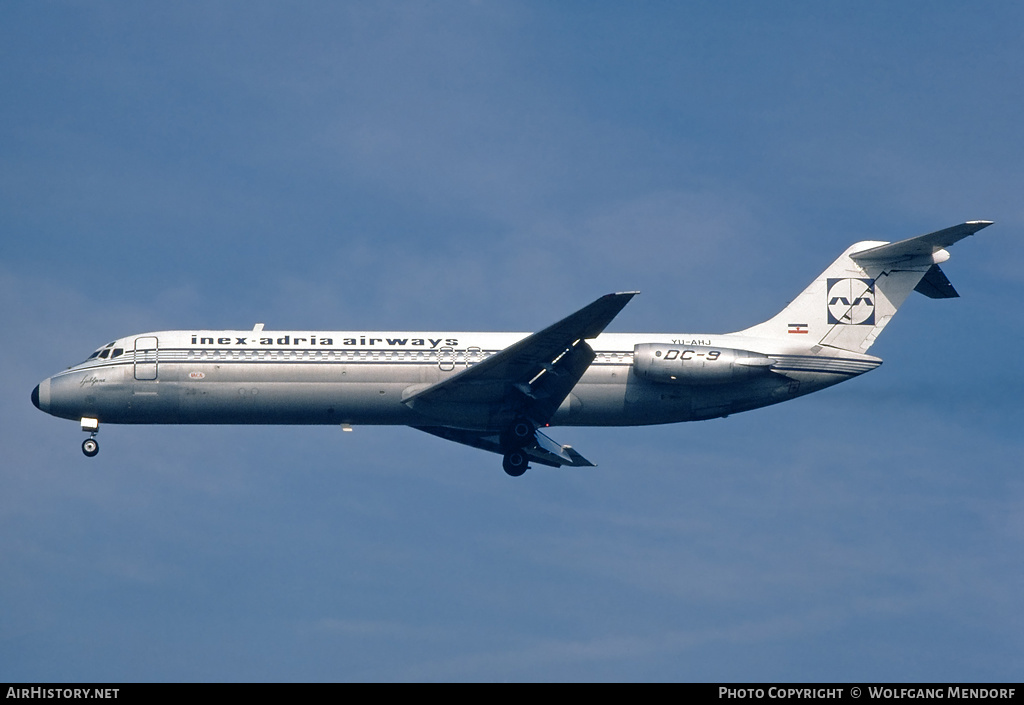 Aircraft Photo of YU-AHJ | McDonnell Douglas DC-9-32 | Inex-Adria Airways | AirHistory.net #521943