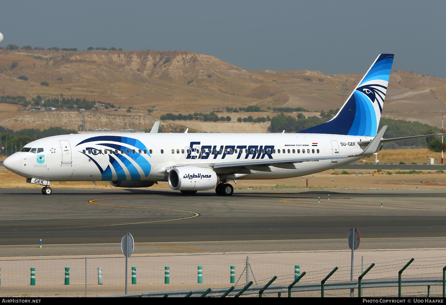 Aircraft Photo of SU-GEK | Boeing 737-800 | EgyptAir | AirHistory.net #521959