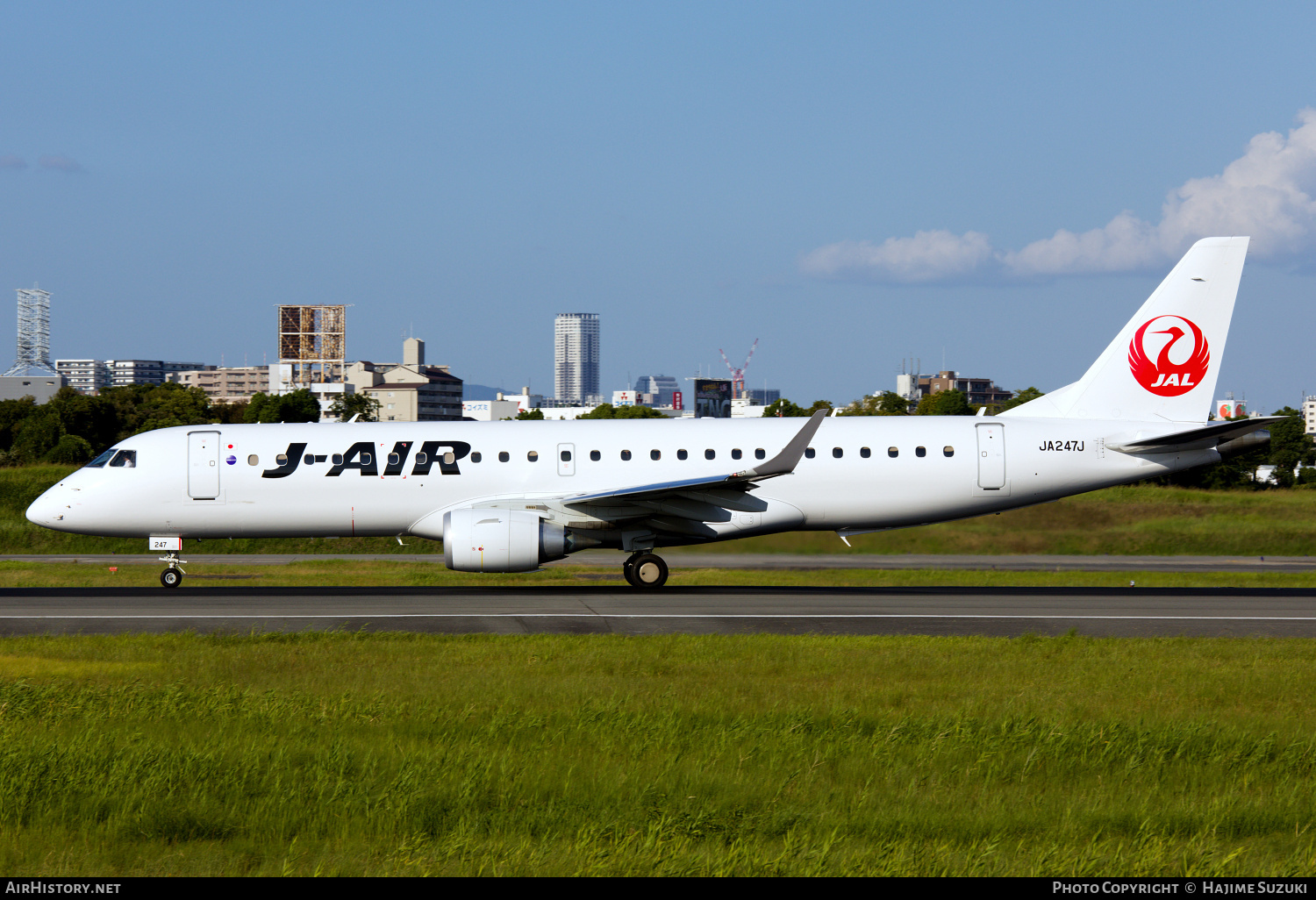 Aircraft Photo of JA247J | Embraer 190STD (ERJ-190-100STD) | J-Air | AirHistory.net #522055