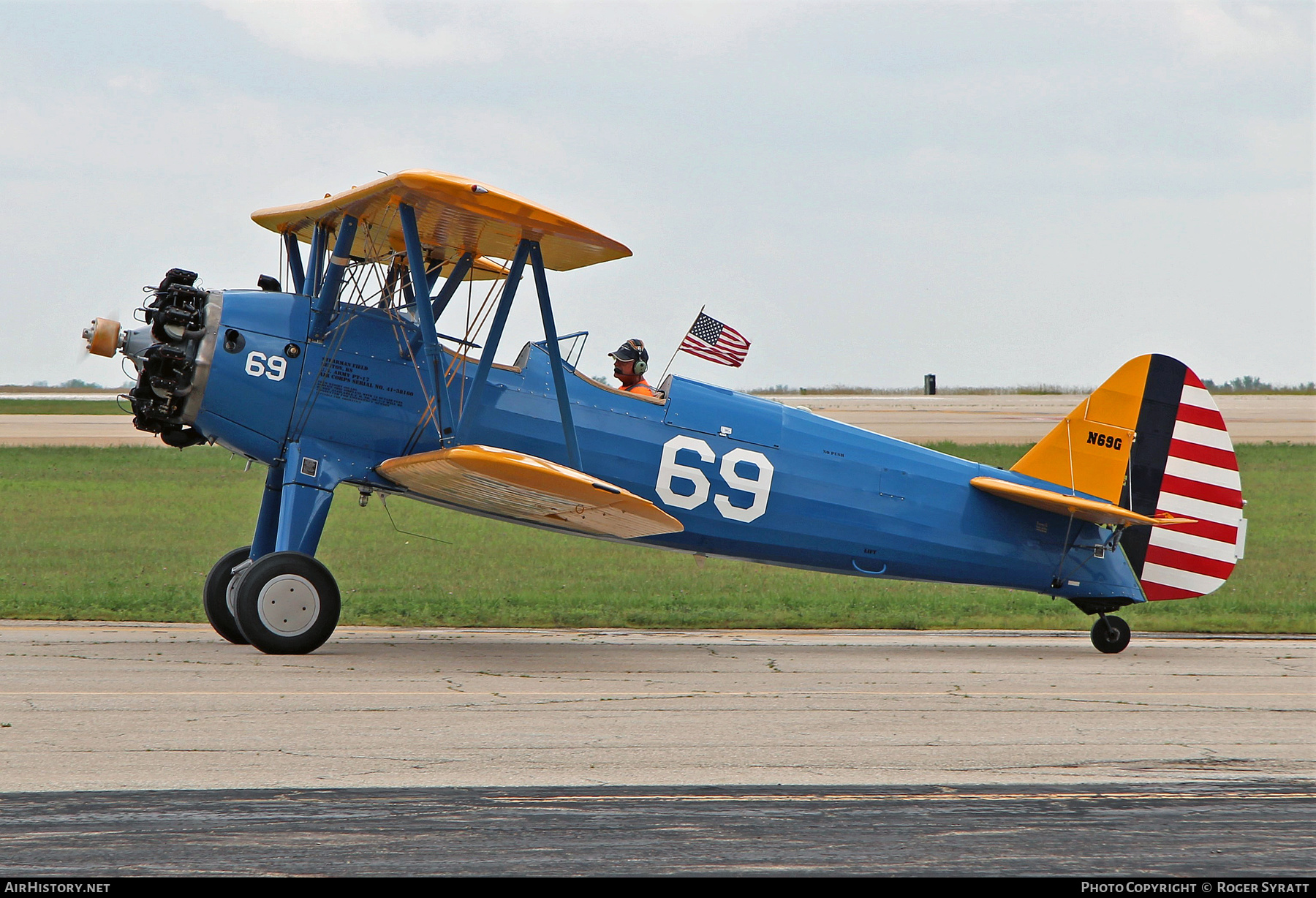 Aircraft Photo of N69G | Boeing B75N1 Stearman | USA - Air Force | AirHistory.net #522058