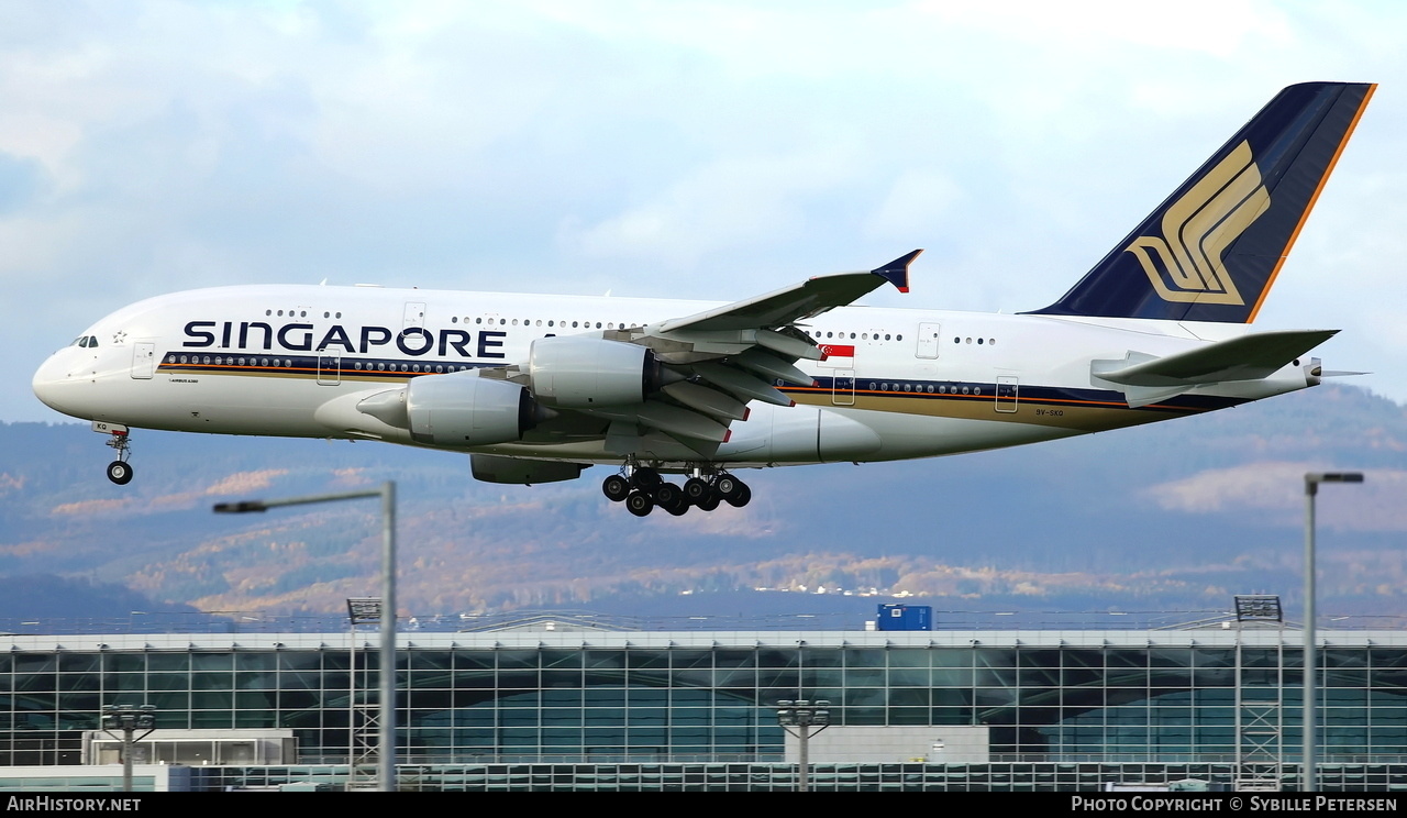 Aircraft Photo of 9V-SKQ | Airbus A380-841 | Singapore Airlines | AirHistory.net #522086