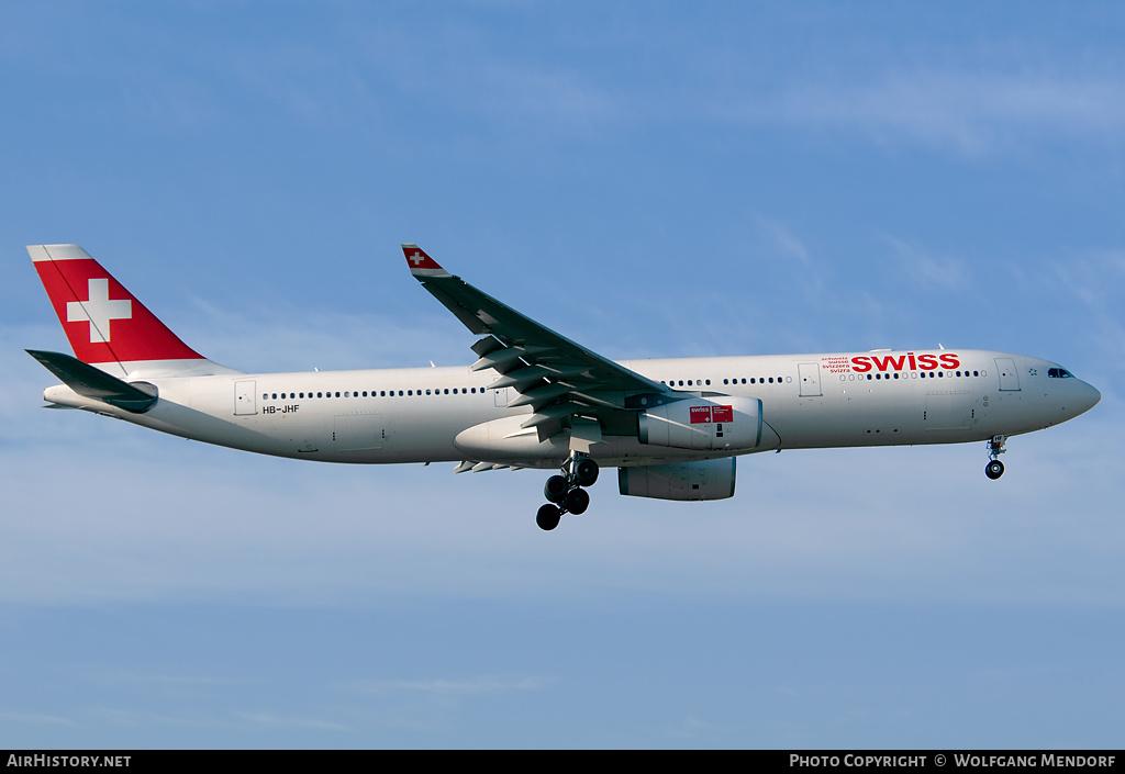 Aircraft Photo of HB-JHF | Airbus A330-343E | Swiss International Air Lines | AirHistory.net #522160