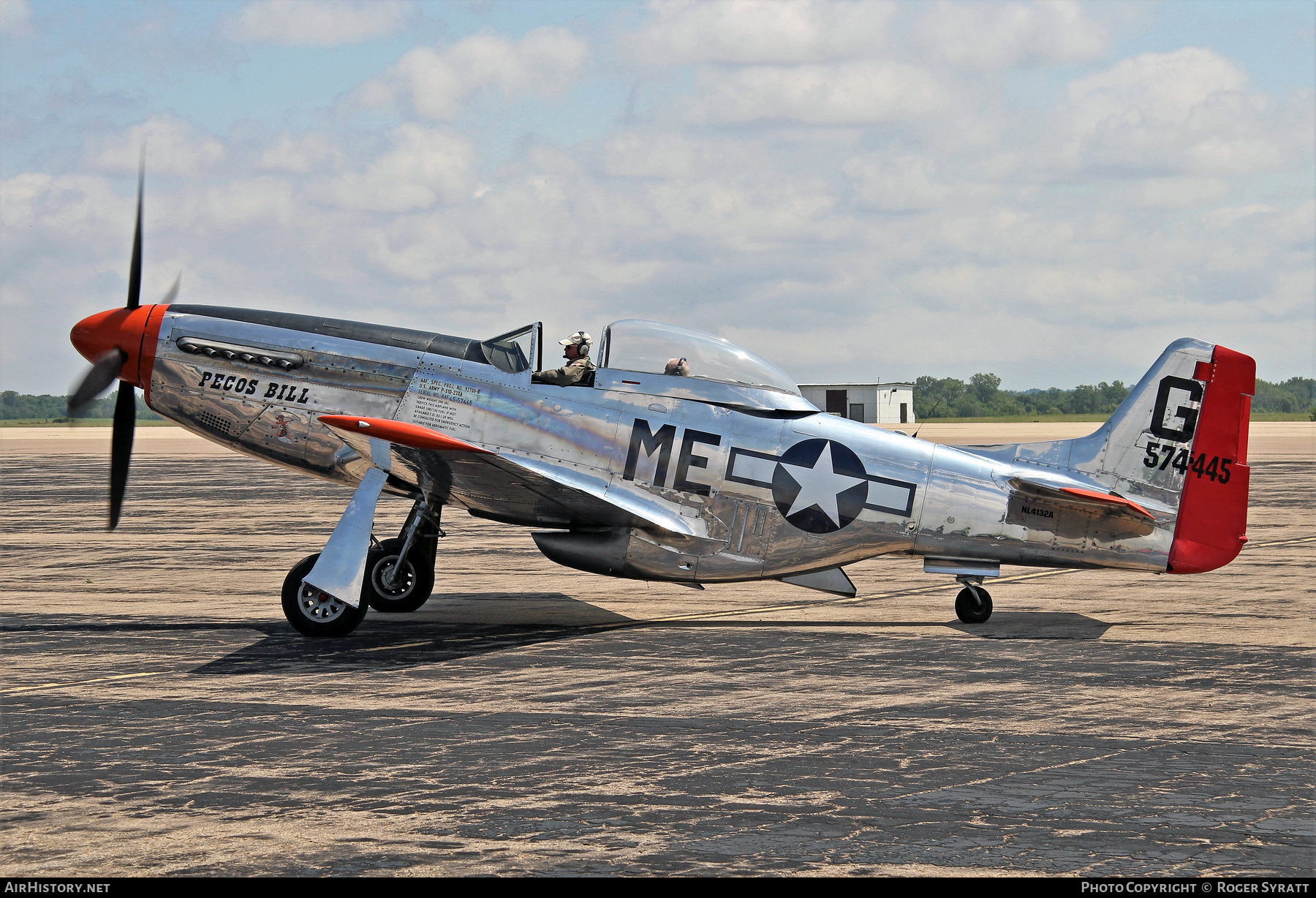 Aircraft Photo of N4132A / NL4132A / 574445 | North American P-51D Mustang | USA - Air Force | AirHistory.net #522179