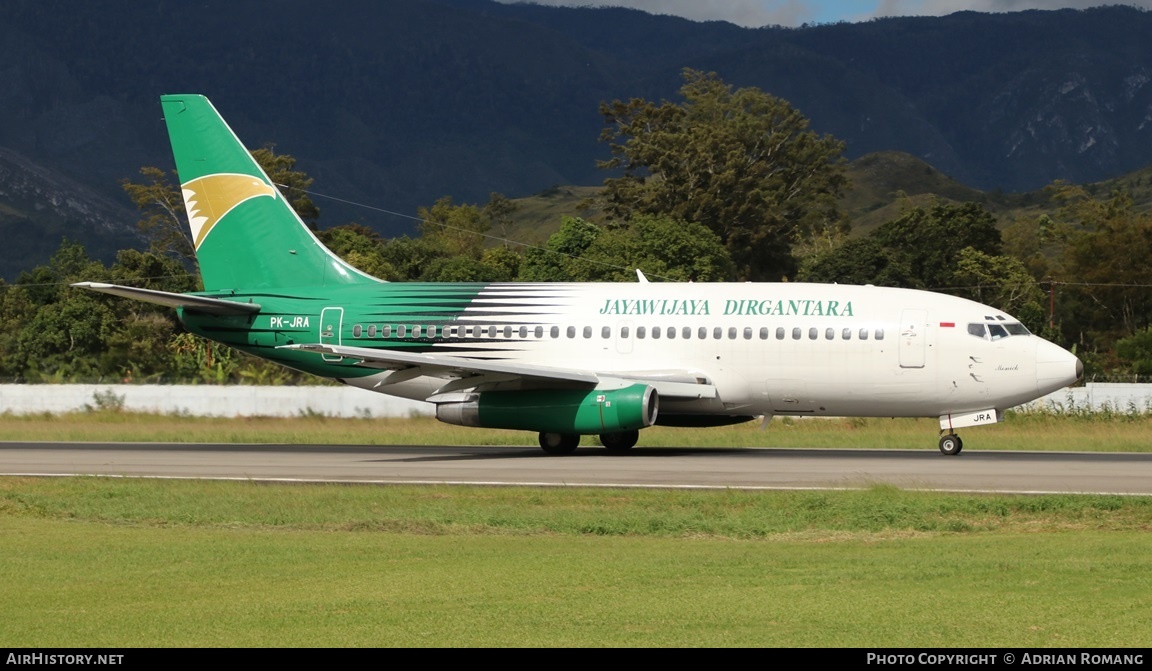 Aircraft Photo of PK-JRA | Boeing 737-2B7/Adv | Jayawijaya Dirgantara | AirHistory.net #522204