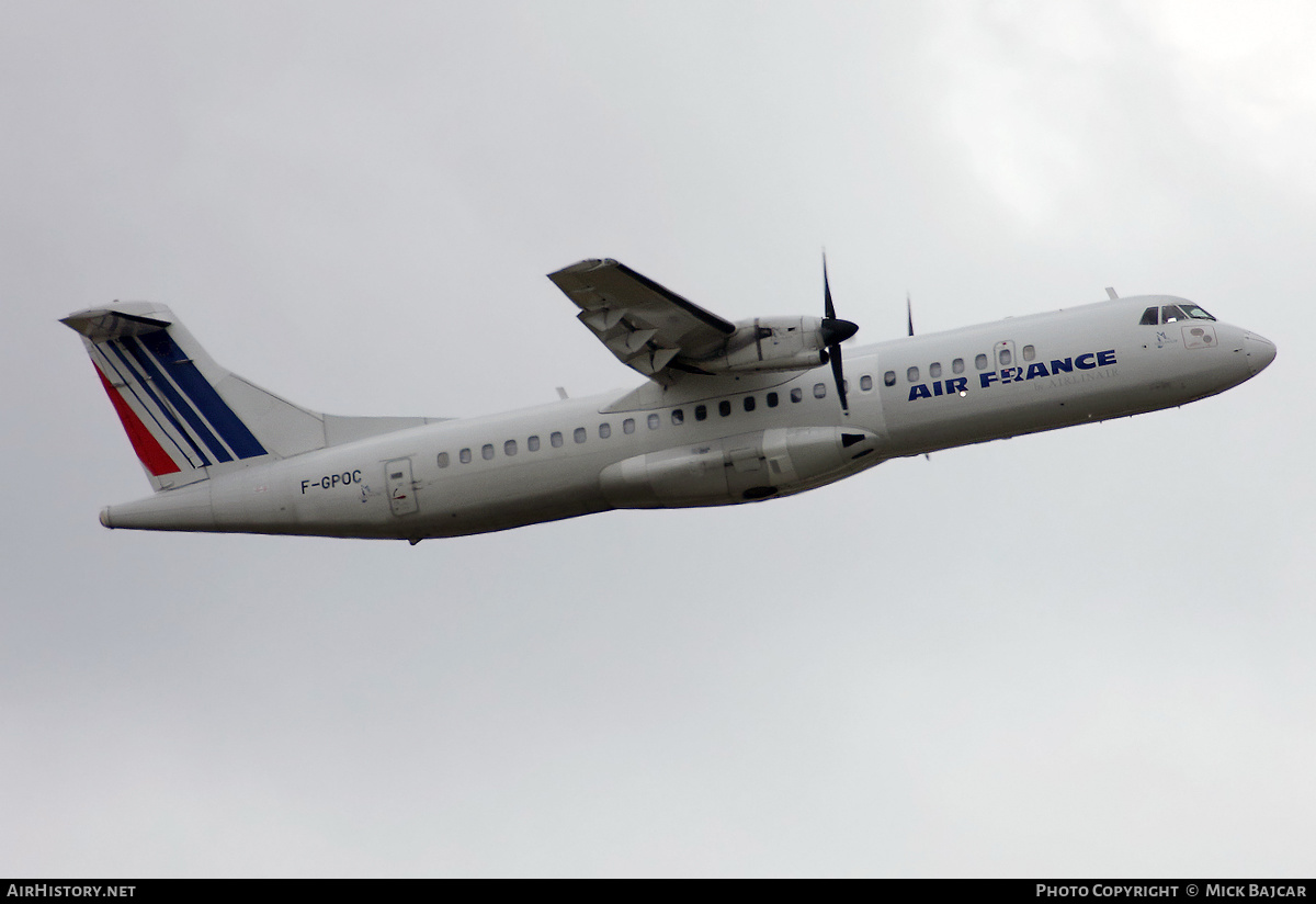 Aircraft Photo of F-GPOC | ATR ATR-72-202 | Air France | AirHistory.net #522209