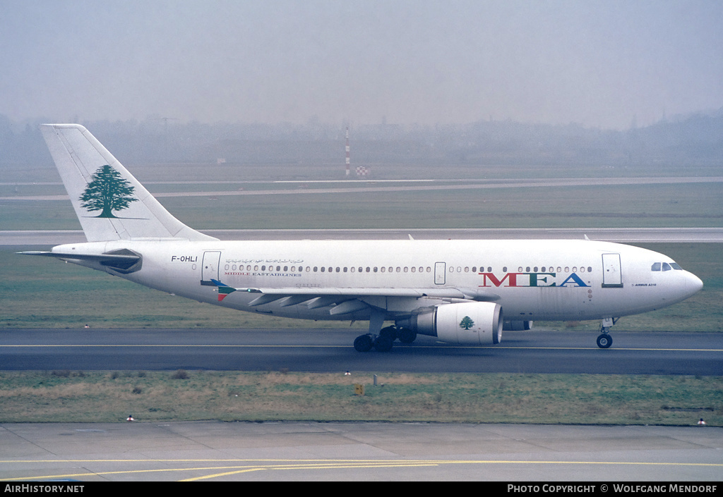 Aircraft Photo of F-OHLI | Airbus A310-304 | MEA - Middle East Airlines | AirHistory.net #522268