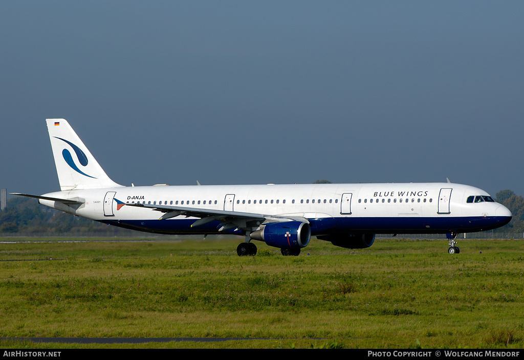 Aircraft Photo of D-ANJA | Airbus A321-111 | Blue Wings | AirHistory.net #522278