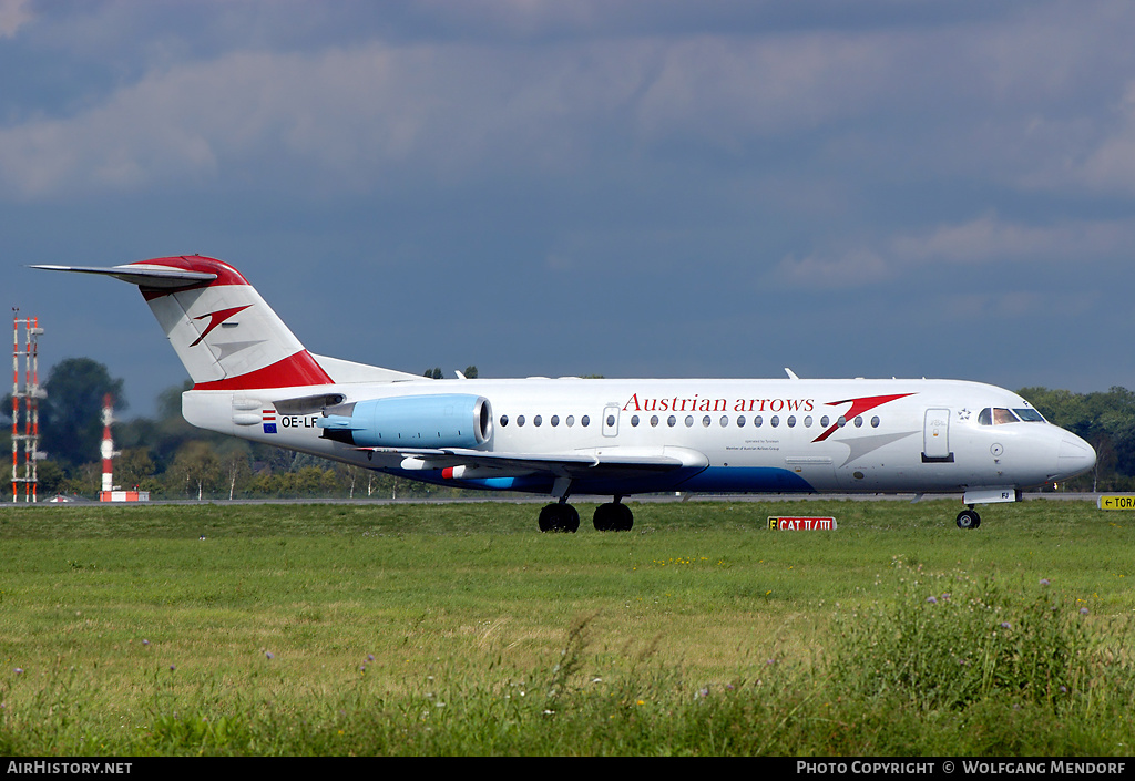 Aircraft Photo of OE-LFJ | Fokker 70 (F28-0070) | Austrian Arrows | AirHistory.net #522283