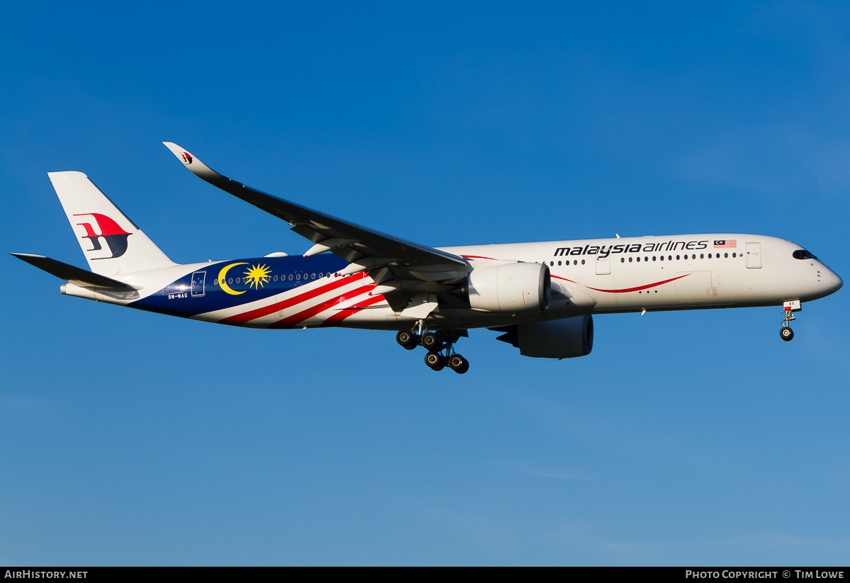 Aircraft Photo of 9M-MAG | Airbus A350-941 | Malaysia Airlines | AirHistory.net #522307