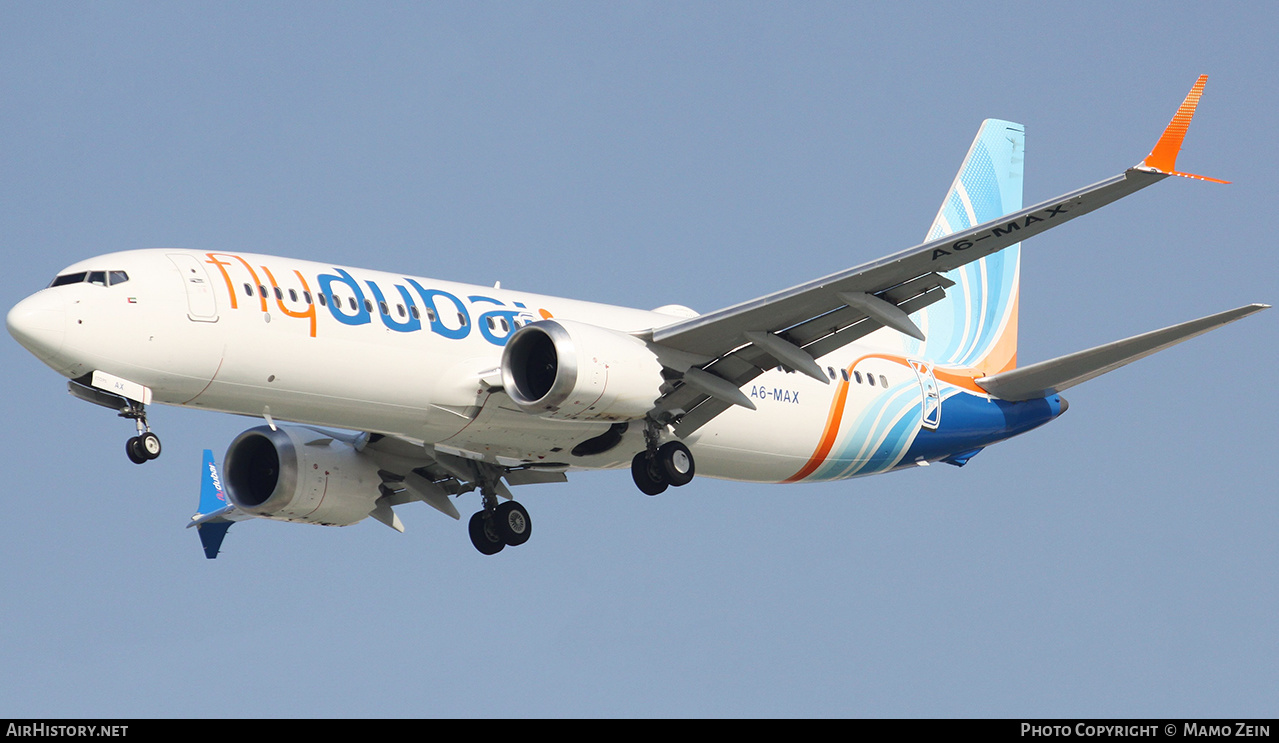 Aircraft Photo of A6-MAX | Boeing 737-8 Max 8 | Flydubai | AirHistory.net #522331