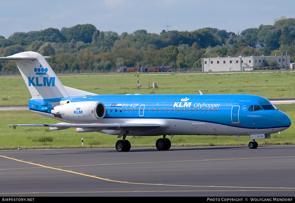 Aircraft Photo of PH-KZP | Fokker 70 (F28-0070) | KLM Cityhopper | AirHistory.net #522368