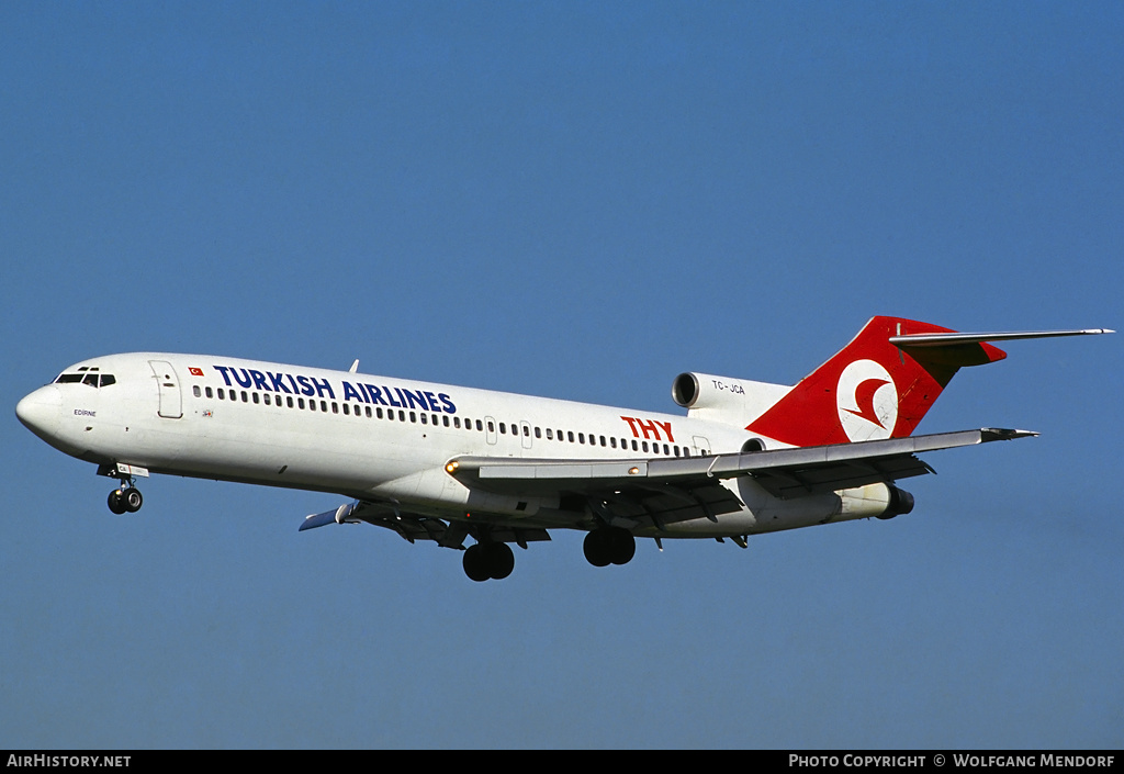 Aircraft Photo of TC-JCA | Boeing 727-2F2/Adv | THY Türk Hava Yolları - Turkish Airlines | AirHistory.net #522412