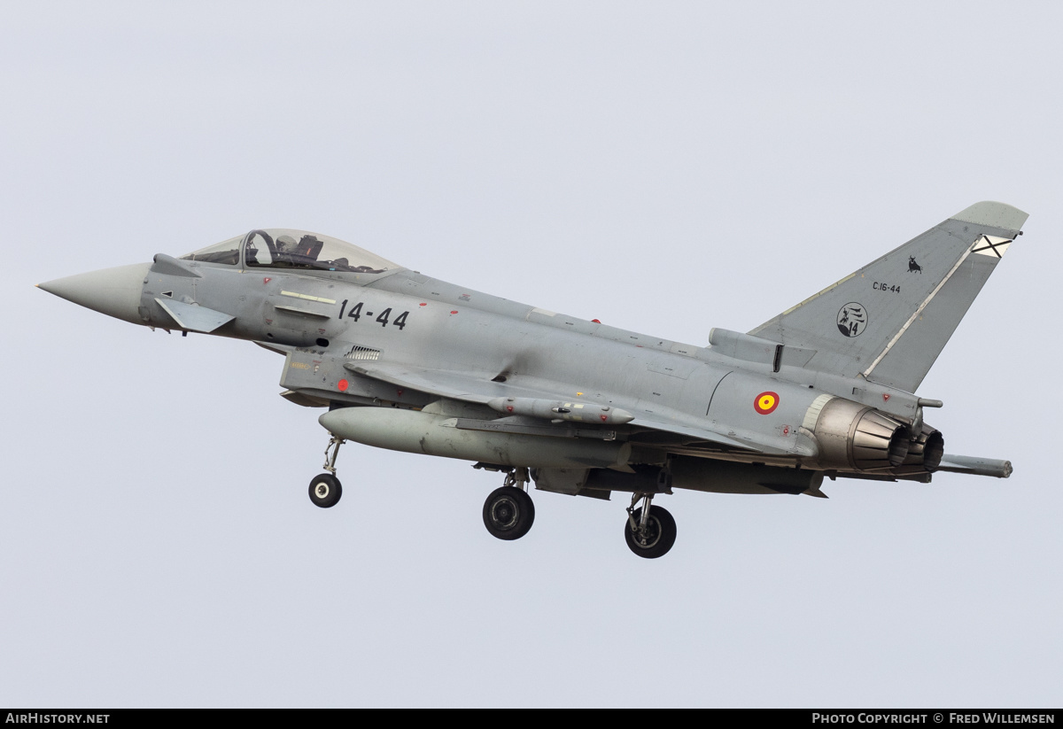 Aircraft Photo of C16-44 | Eurofighter EF-2000 Typhoon S | Spain - Air Force | AirHistory.net #522417