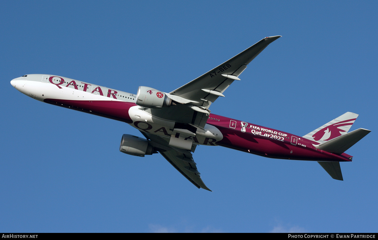 Aircraft Photo of A7-BEB | Boeing 777-3DZ/ER | Qatar Airways | AirHistory.net #522422