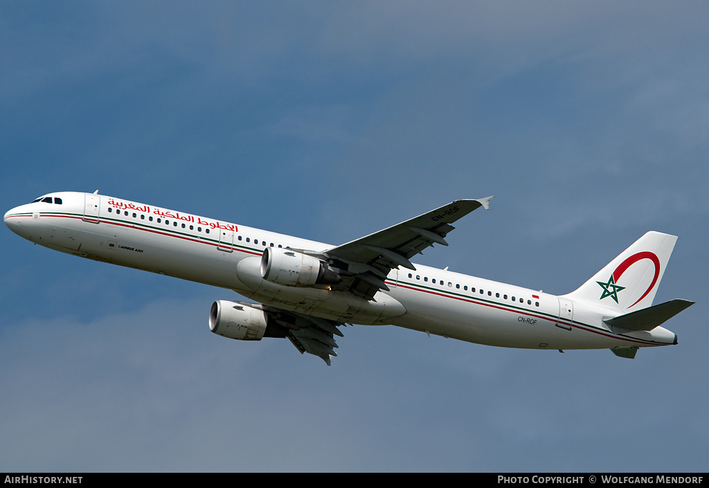 Aircraft Photo of CN-ROF | Airbus A321-211 | Royal Air Maroc - RAM | AirHistory.net #522460