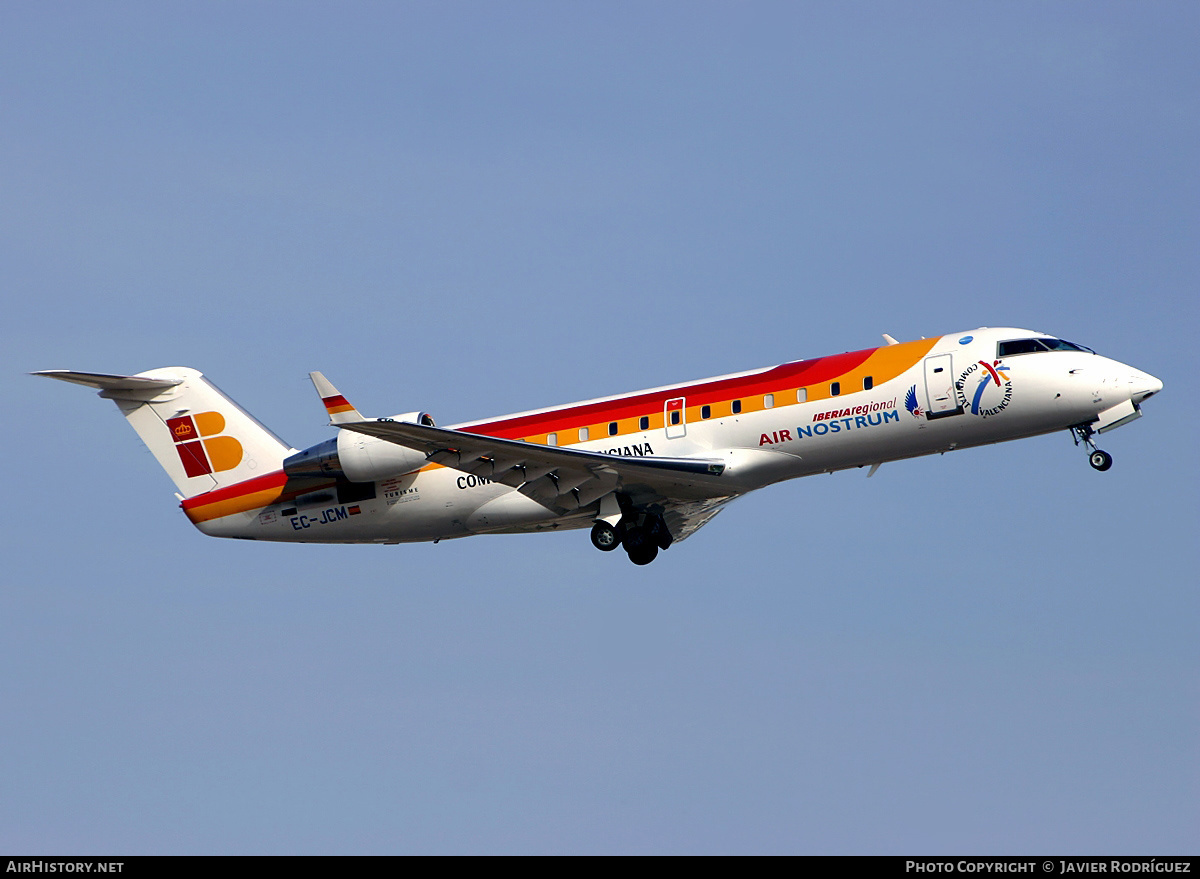 Aircraft Photo of EC-JCM | Bombardier CRJ-200ER (CL-600-2B19) | Iberia Regional | AirHistory.net #522483