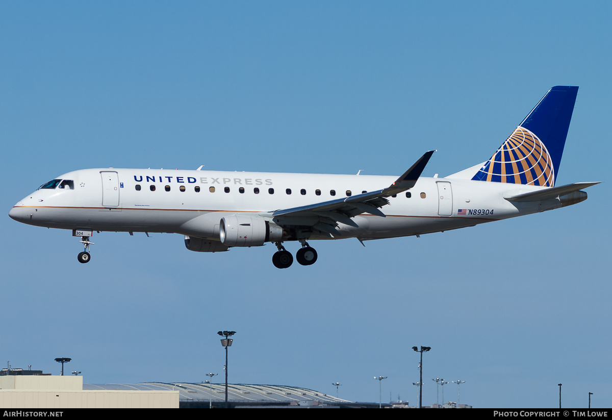 Aircraft Photo of N89304 | Embraer 170LR (ERJ-170-100LR) | United Express | AirHistory.net #522509