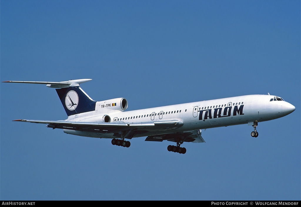 Aircraft Photo of YR-TPK | Tupolev Tu-154B-2 | TAROM - Transporturile Aeriene Române | AirHistory.net #522510