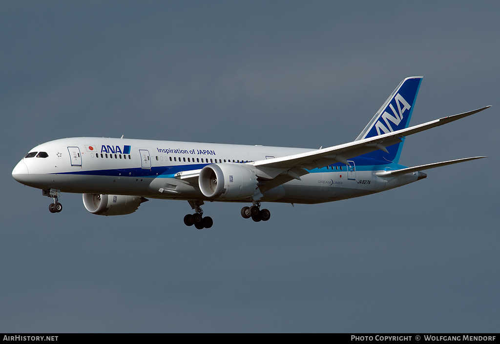 Aircraft Photo of JA827A | Boeing 787-8 Dreamliner | All Nippon Airways - ANA | AirHistory.net #522520