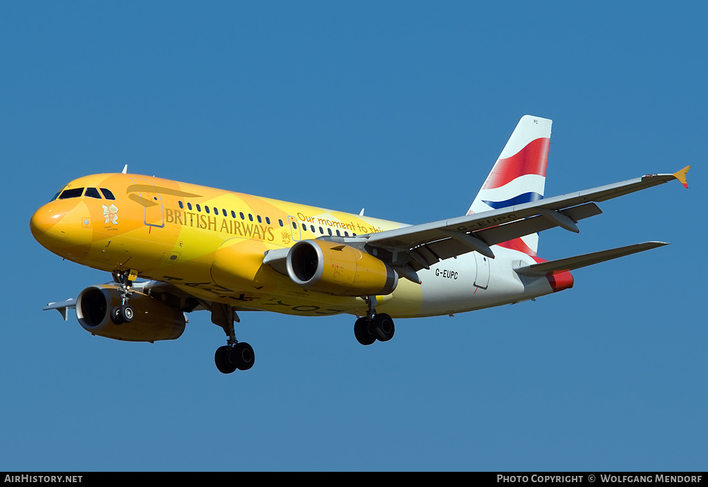 Aircraft Photo of G-EUPC | Airbus A319-131 | British Airways | AirHistory.net #522525