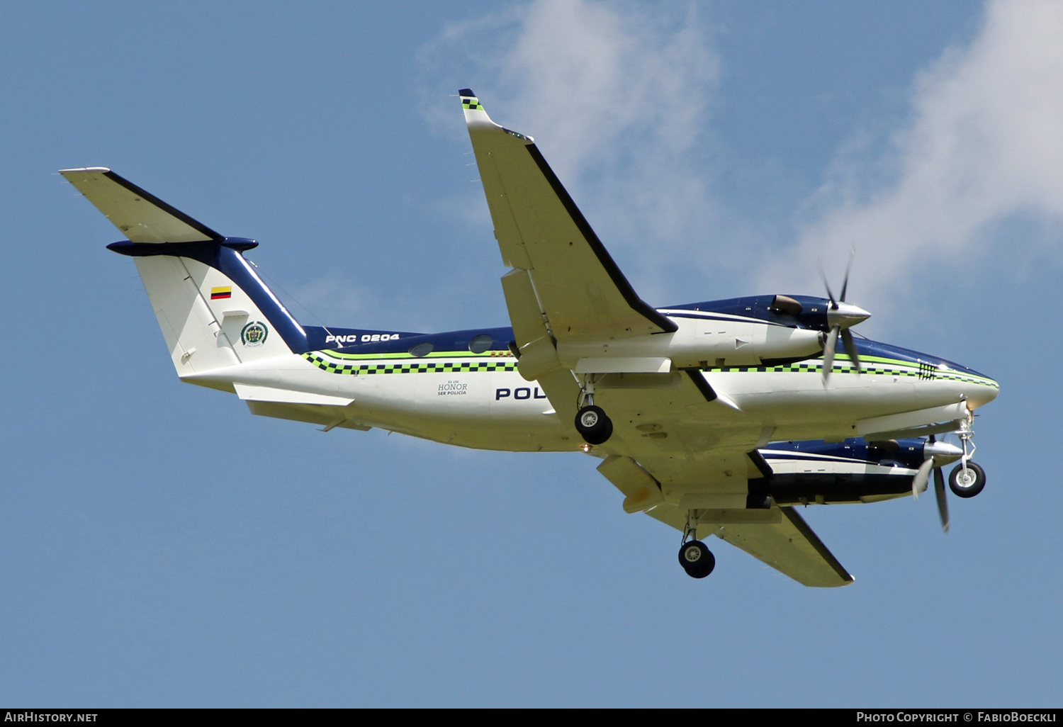Aircraft Photo of PNC 0204 | Hawker Beechcraft 350 King Air (B300) | Colombia - Police | AirHistory.net #522638