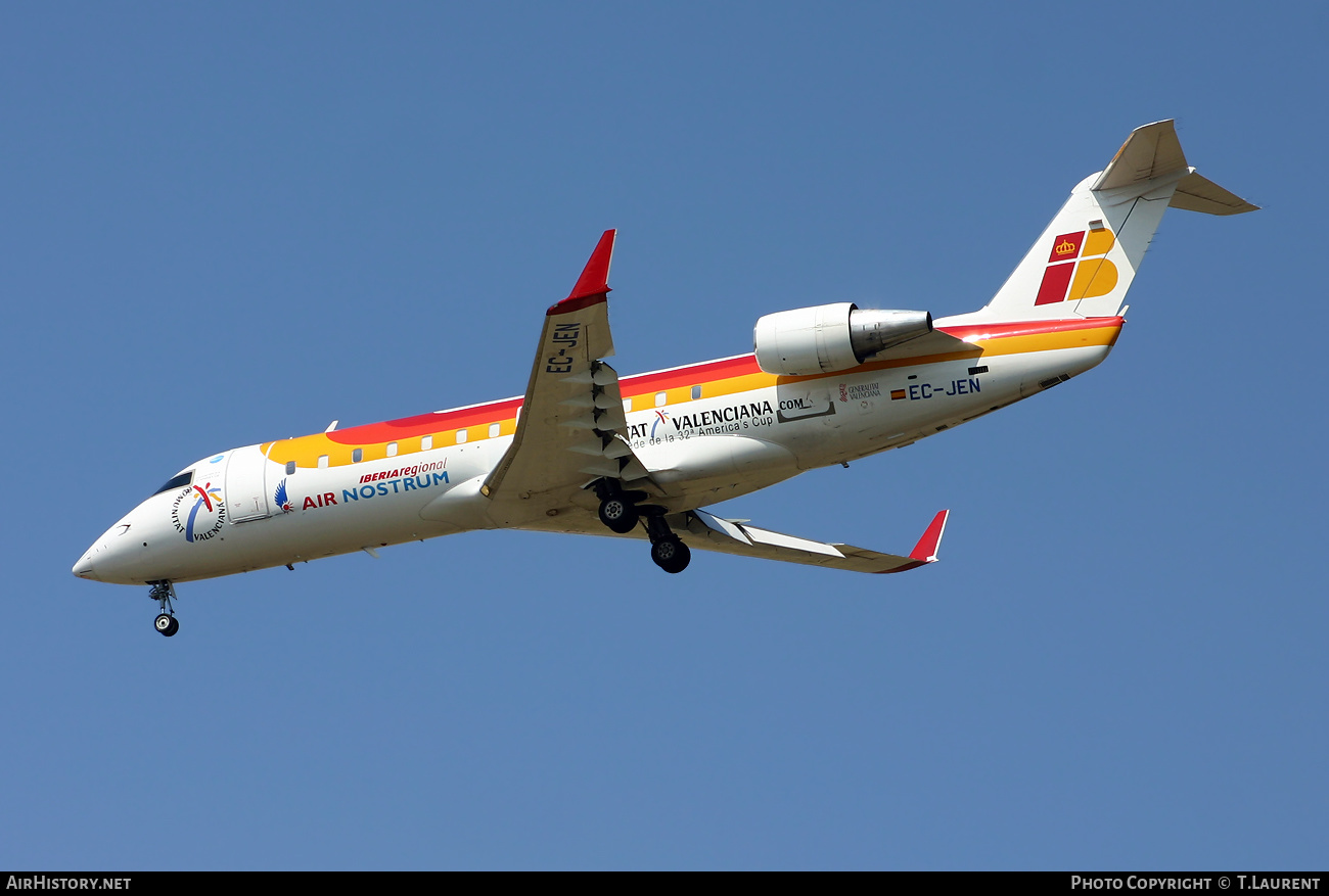 Aircraft Photo of EC-JEN | Bombardier CRJ-200LR (CL-600-2B19) | Iberia Regional | AirHistory.net #522642