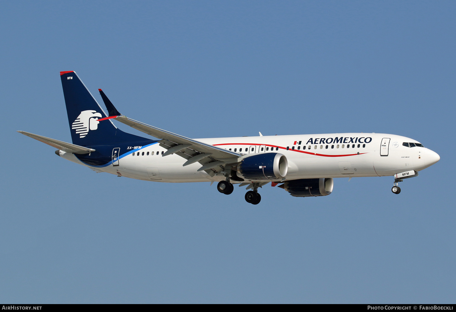Aircraft Photo of XA-MFM | Boeing 737-8 Max 8 | AeroMéxico | AirHistory.net #522647