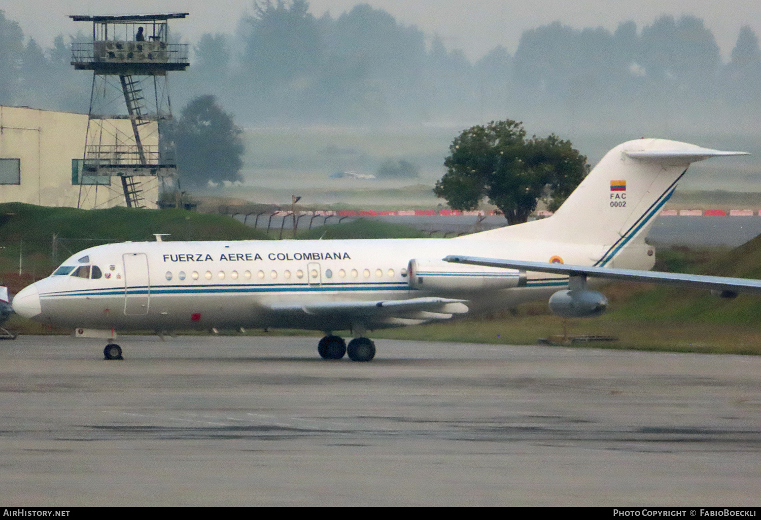 Aircraft Photo of FAC0002 | Fokker F28-1000 Fellowship | Colombia - Air Force | AirHistory.net #522680