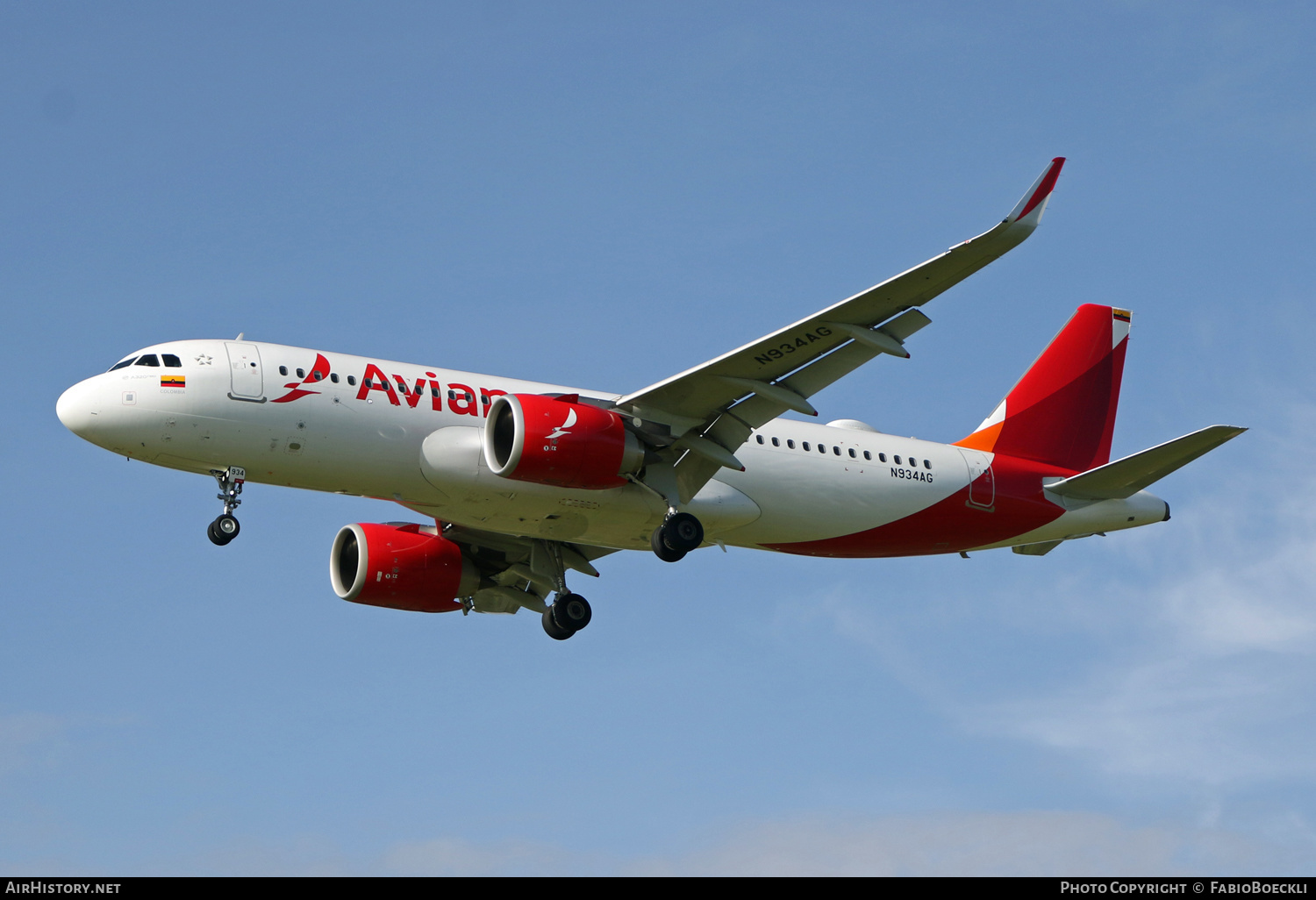 Aircraft Photo of N934AG | Airbus A320-251N | Avianca | AirHistory.net #522687