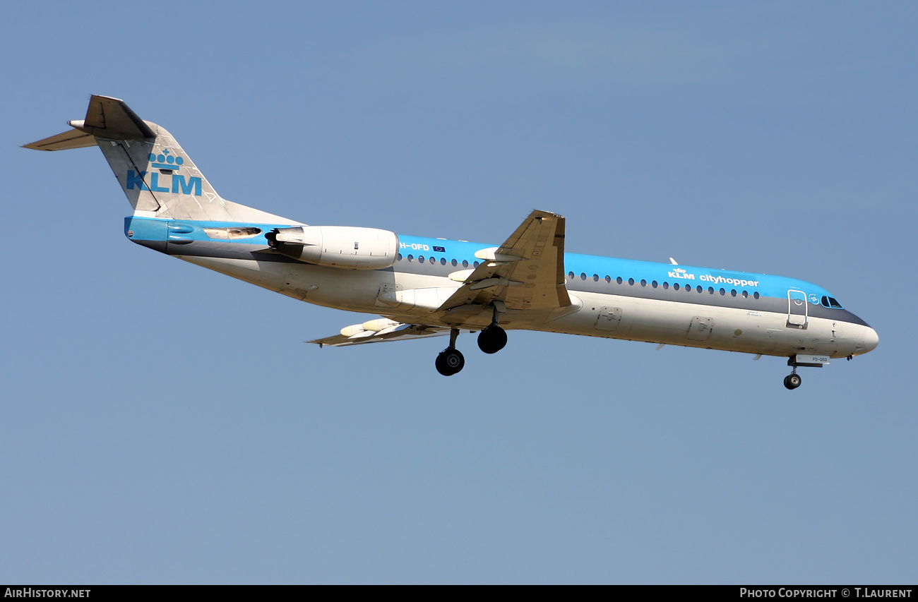 Aircraft Photo of PH-OFD | Fokker 100 (F28-0100) | KLM Cityhopper | AirHistory.net #522731