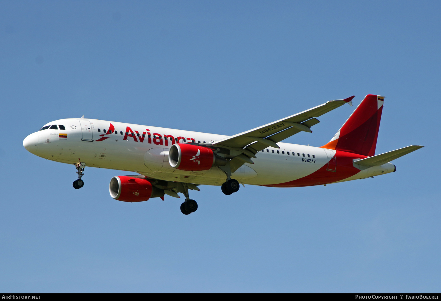 Aircraft Photo of N862AV | Airbus A320-214 | Avianca | AirHistory.net #522810