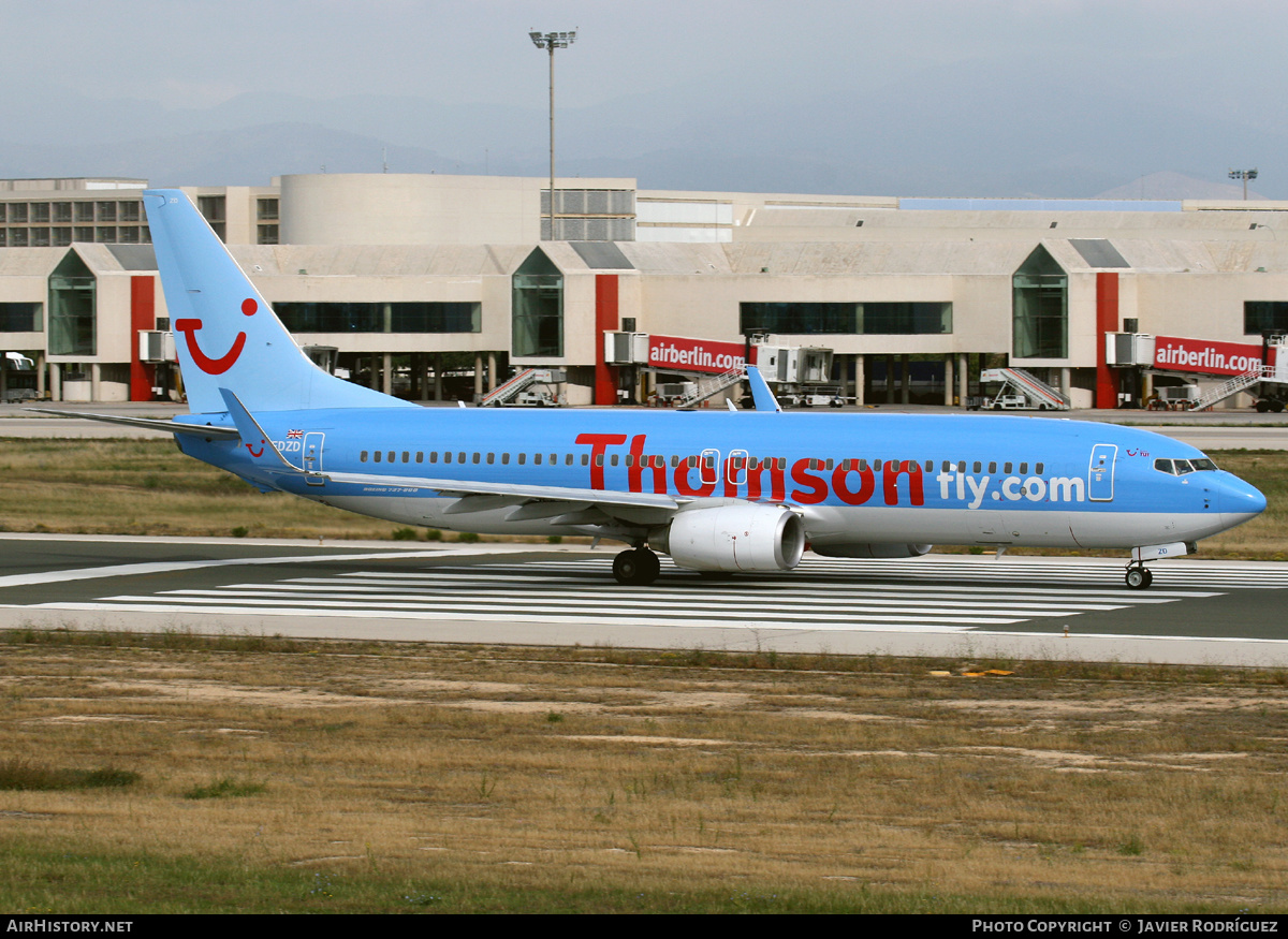 Aircraft Photo of G-FDZD | Boeing 737-8K5 | Thomsonfly | AirHistory.net #522863