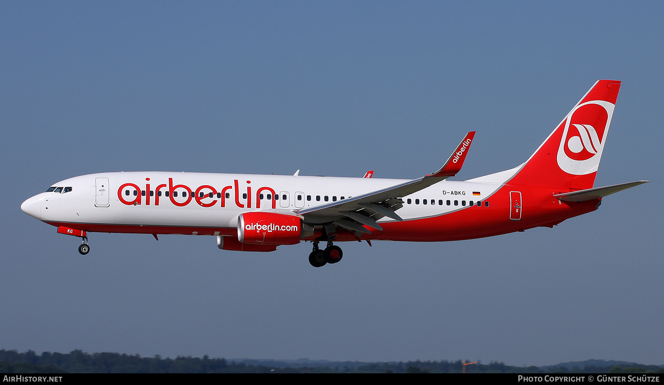 Aircraft Photo of D-ABKG | Boeing 737-86J | Air Berlin | AirHistory.net #522865