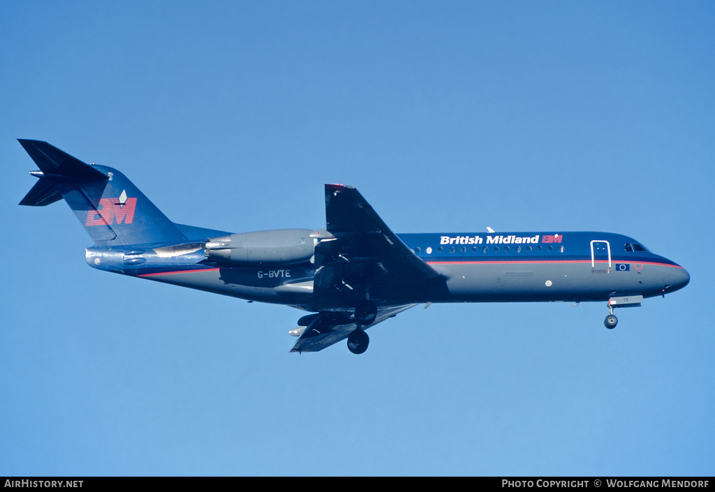 Aircraft Photo of G-BVTE | Fokker 70 (F28-0070) | British Midland Airways - BMA | AirHistory.net #522878
