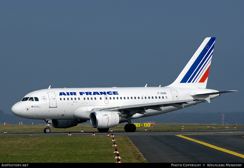 Aircraft Photo of F-GUGI | Airbus A318-111 | Air France | AirHistory.net #522890