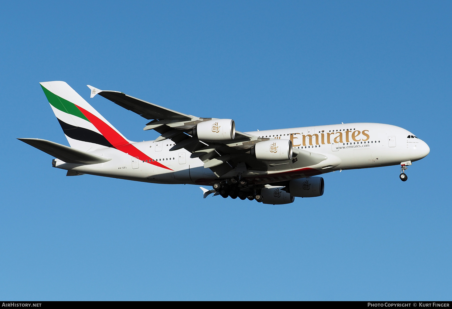 Aircraft Photo of A6-EEL | Airbus A380-861 | Emirates | AirHistory.net #522971